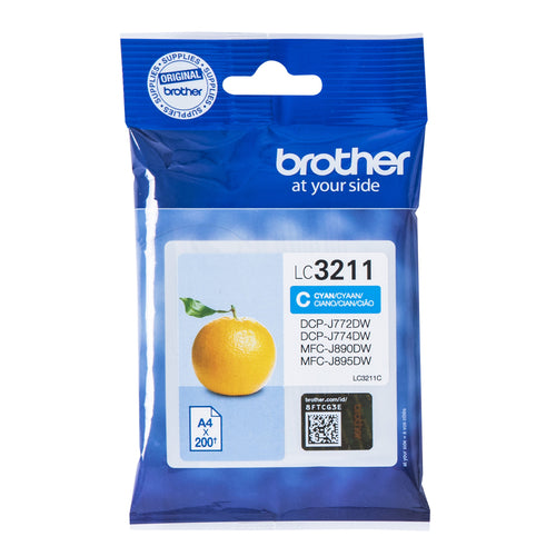 Brother LC-3211C ink cartridge Original Standard Yield Cyan Brother LC-3211C ink cartridge Original Standard Yield Cyan